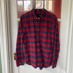 Red and Blue checkered Hurley button down shirt. Size medium.